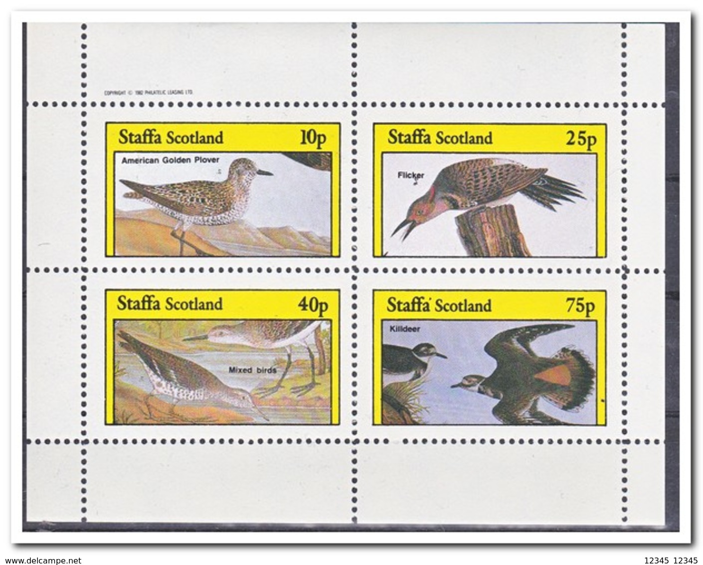 Staffa 1982, Postfris MNH, Birds - Schotland