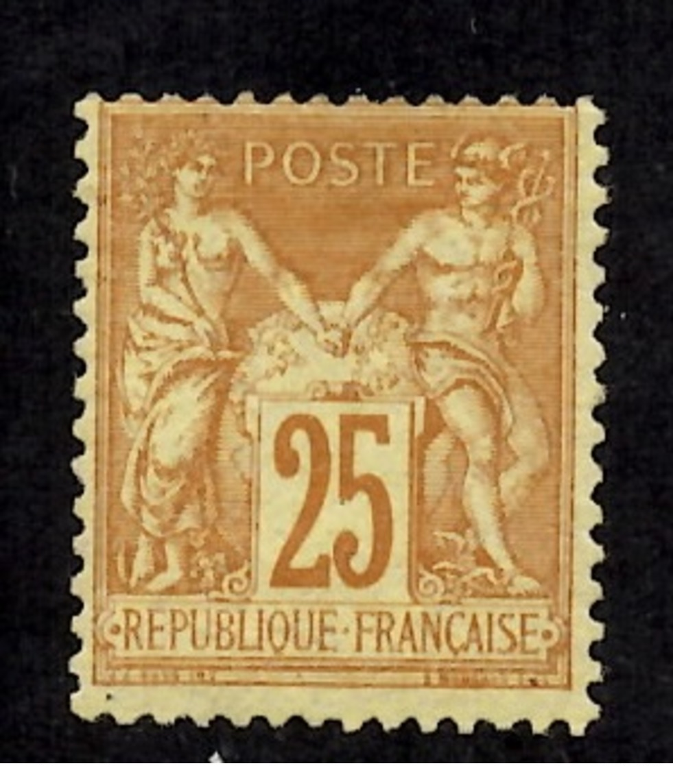 France Sage YT N° 92 Neuf (*). B/TB. A Saisir! - 1876-1898 Sage (Type II)