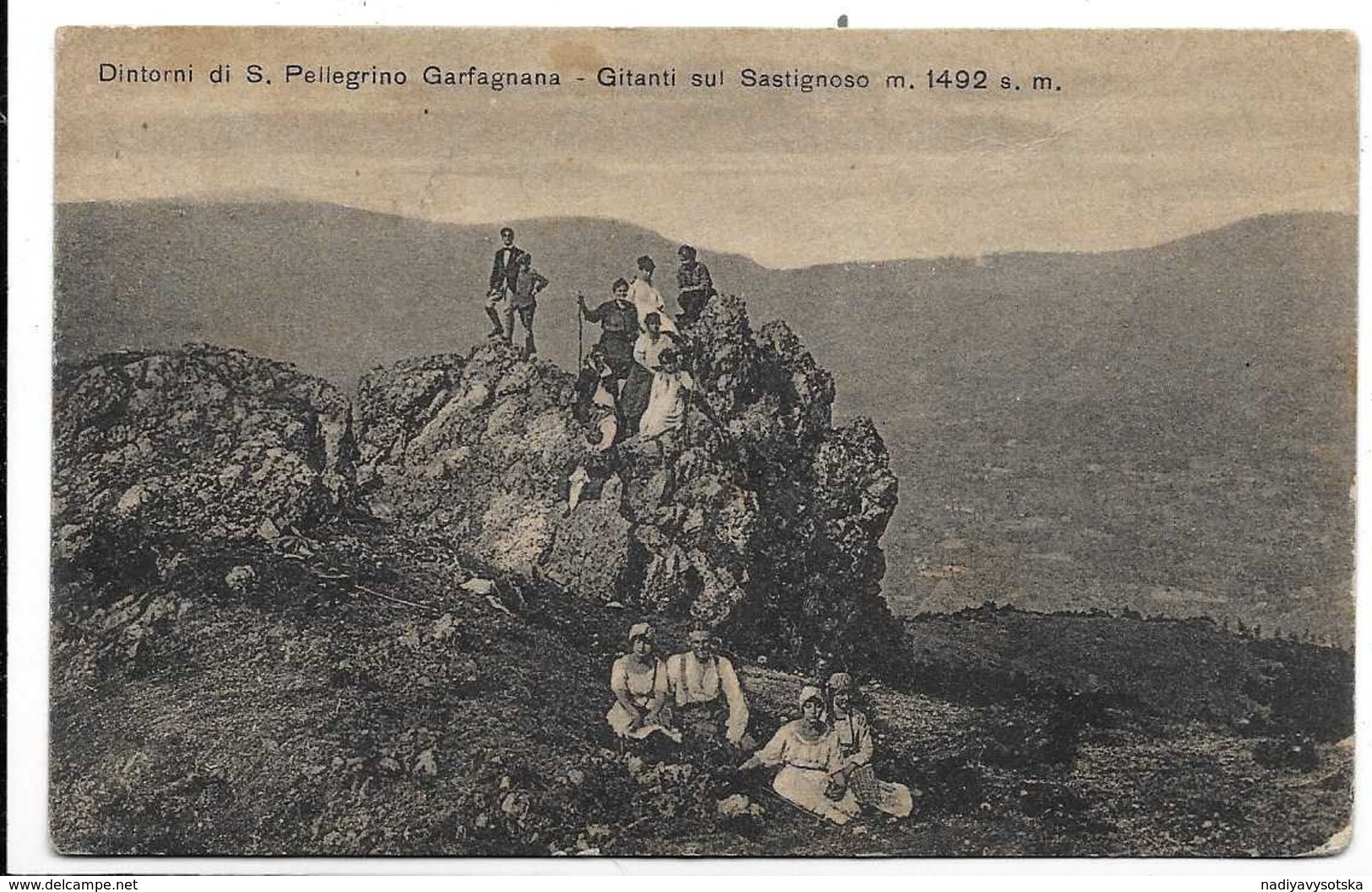 Dintorni Di San Pellegrino In Garfagnana (Lucca). Gitanti Sul Sastignoso. - Lucca