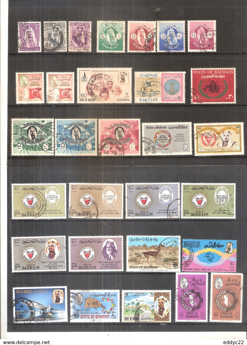 38 Different Stamps From Bahrein - Used (to See) - Bahreïn (1965-...)