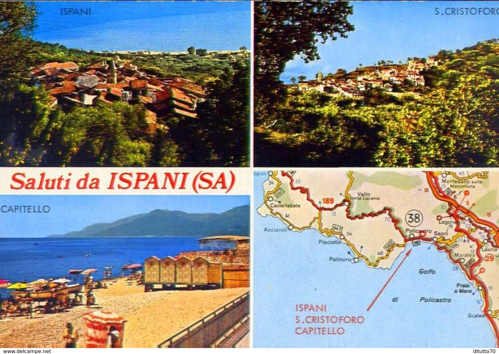 Saluti Da Ispani - Salerno - Formato Grande Non Viaggiata – E 11 - Salerno