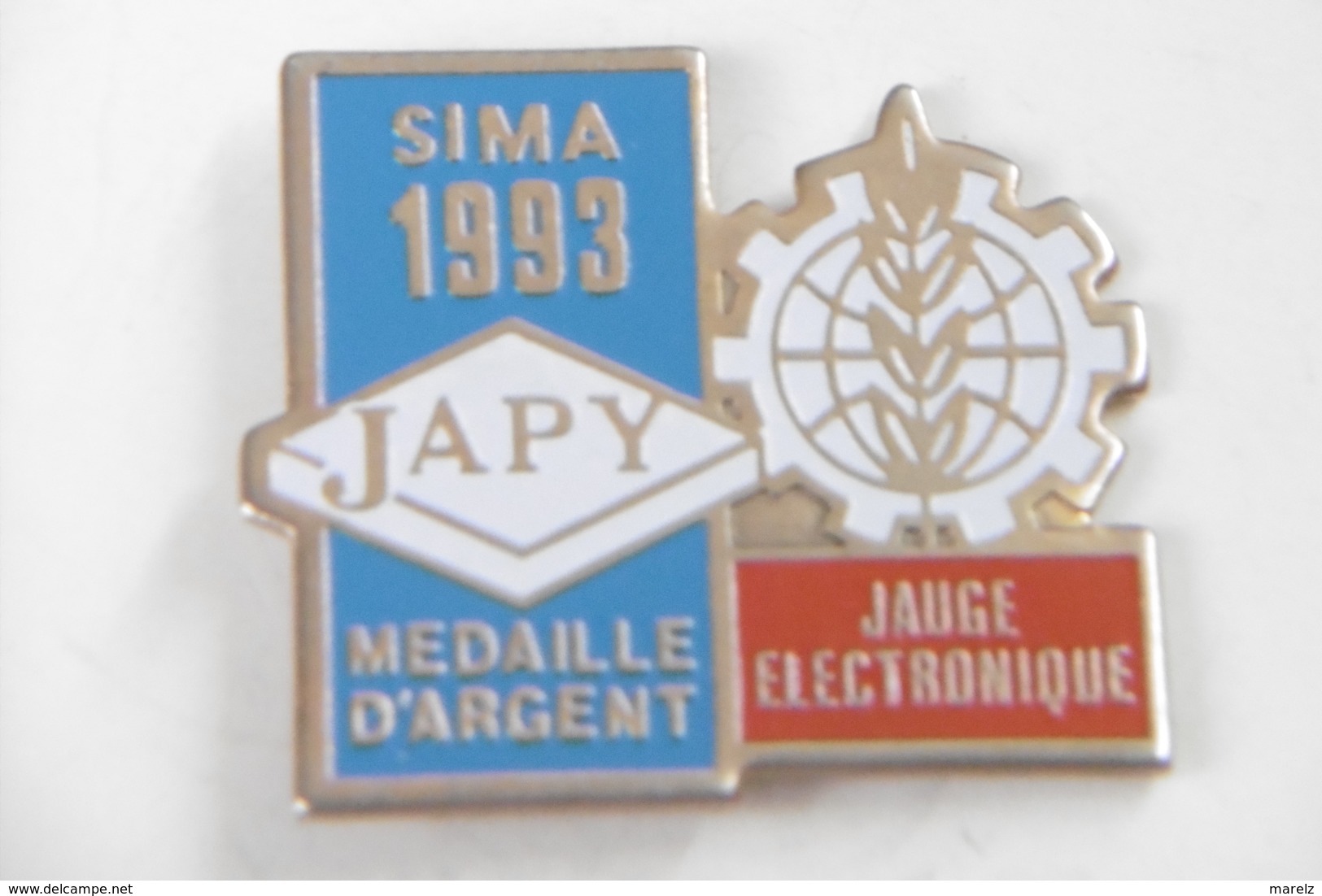 Pin's - SIMA 1993 "JAPY" Médaille D'argent JAUGE ELECTRONIQUE - Trademarks