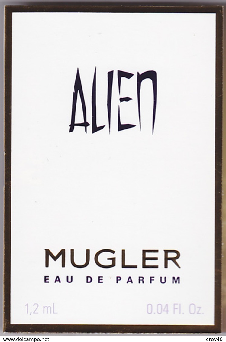 Échantillon Tube Sur Carte - Eau De Parfum Mugler Alien - Echantillons (tubes Sur Carte)