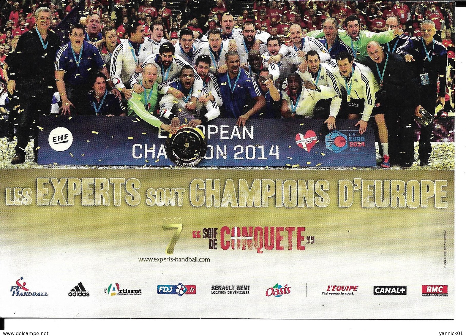 HANDBALL - EQUIPE DE FRANCE CHAMPIONNE D'EUROPE 2014 - EHF - Pallamano