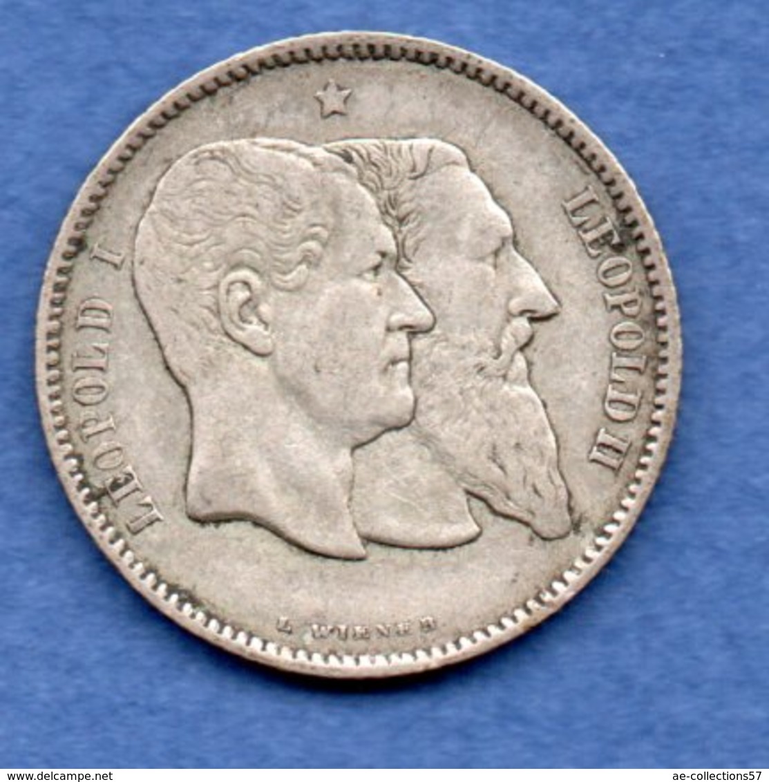 Belgique   - 1 Franc 1880    -  état   TB+ - 1 Frank