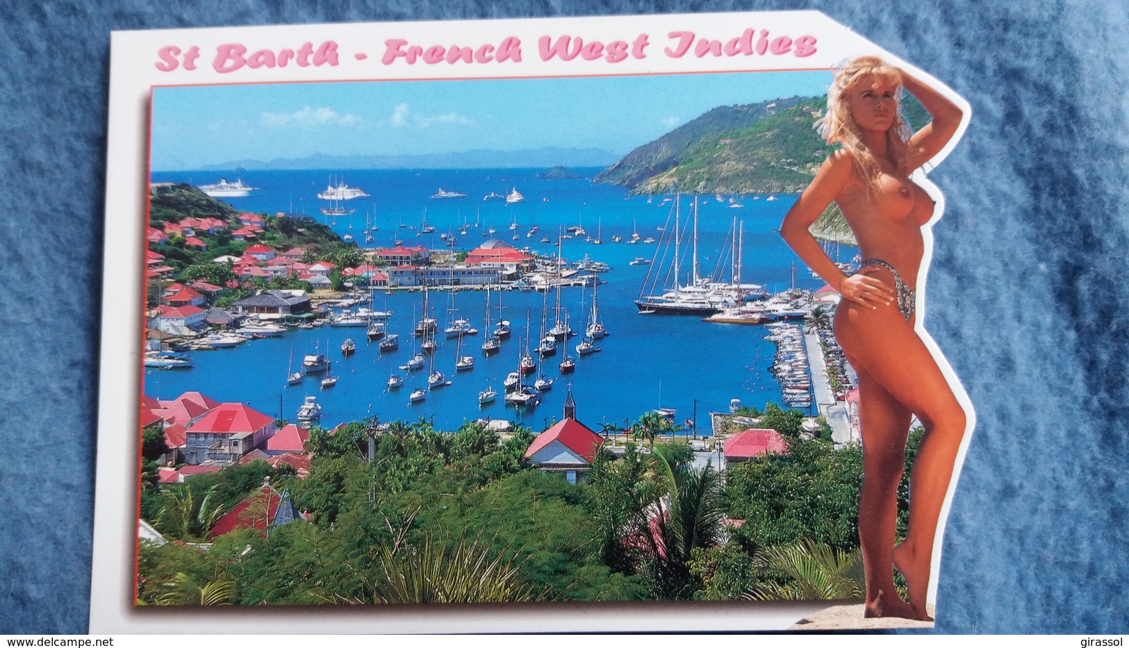 CPM PIN UP FEMME AUX SEINS NUS NU ST BARTH BARTHELEMY FRENCH WEST INDIES PHOTO P ROUX ED AS - Pin-Ups