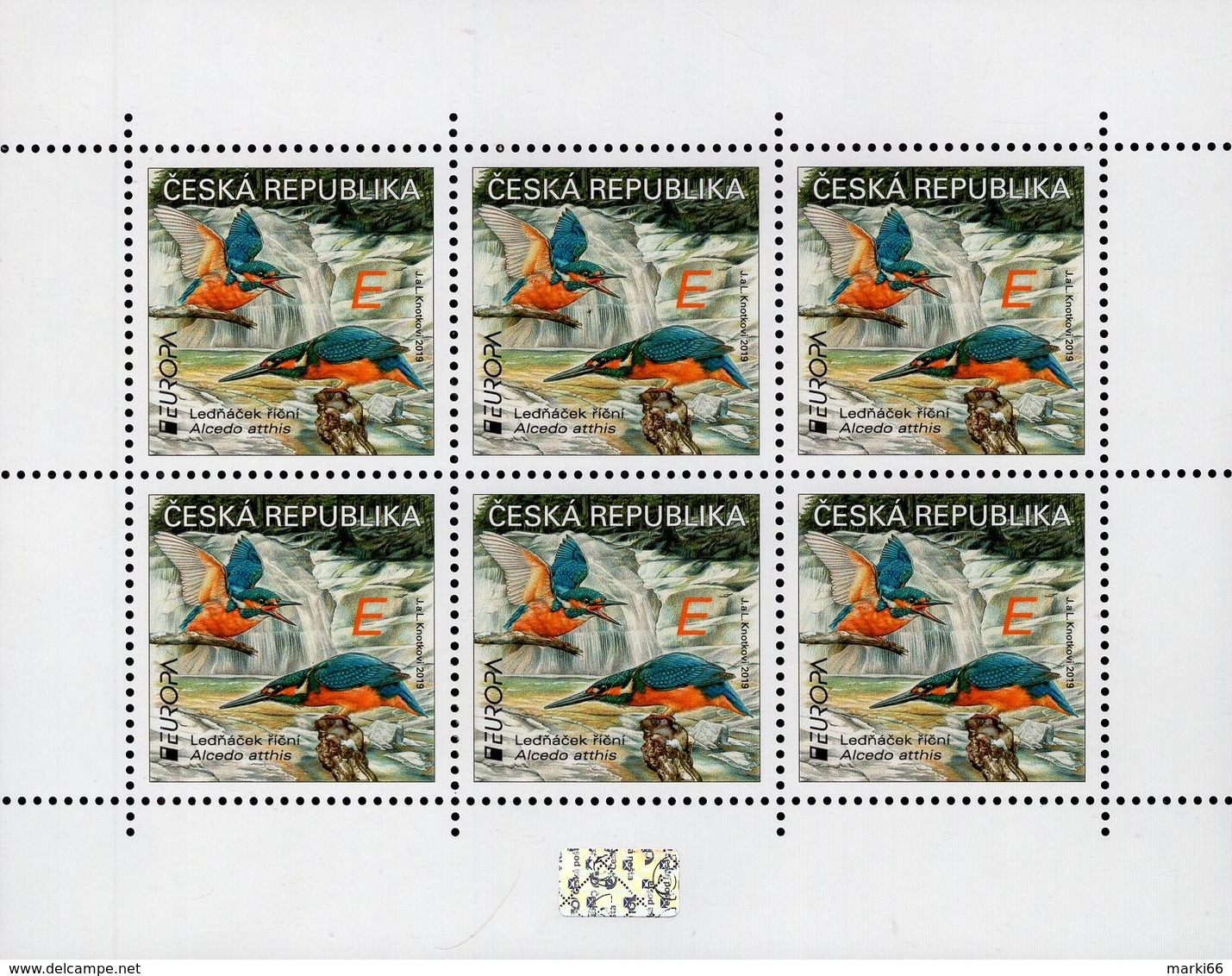 Czech Republic - 2019 - Europa CEPT - National Birds - Kingfisher - Mint Miniature Stamp Sheet With Hologram - Ungebraucht