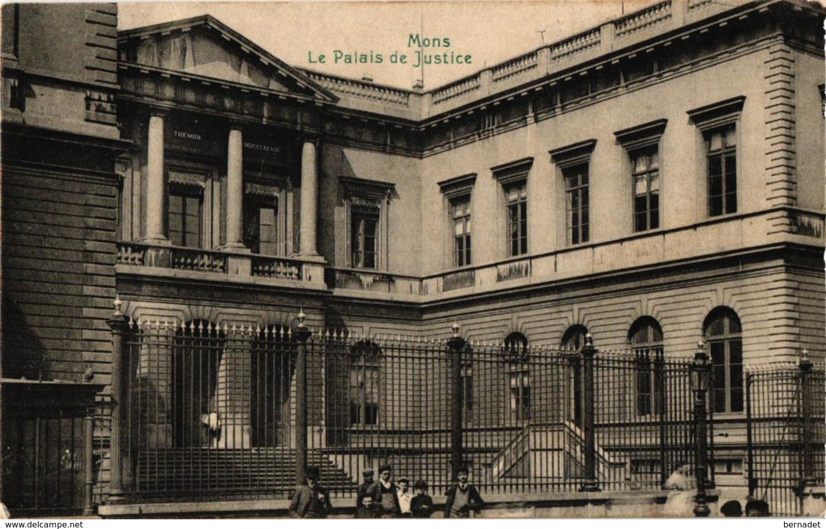 BELGIQUE .. MONS .. LE PALAIS DE JUSTICE  ... 1909 - Mons