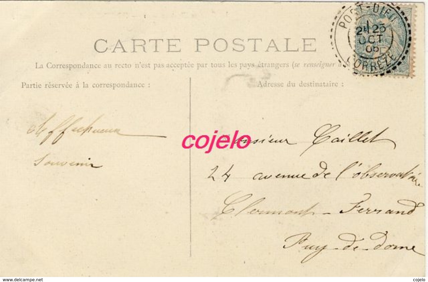 19 - Port-Dieu -   Vue D'ensemble - 1905 - Autres & Non Classés