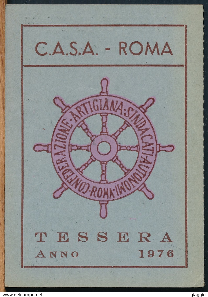 °°° TESSERA C.A.S.A. CONFEDERAZIONE ARTIGIANA 1976 °°° - Unclassified