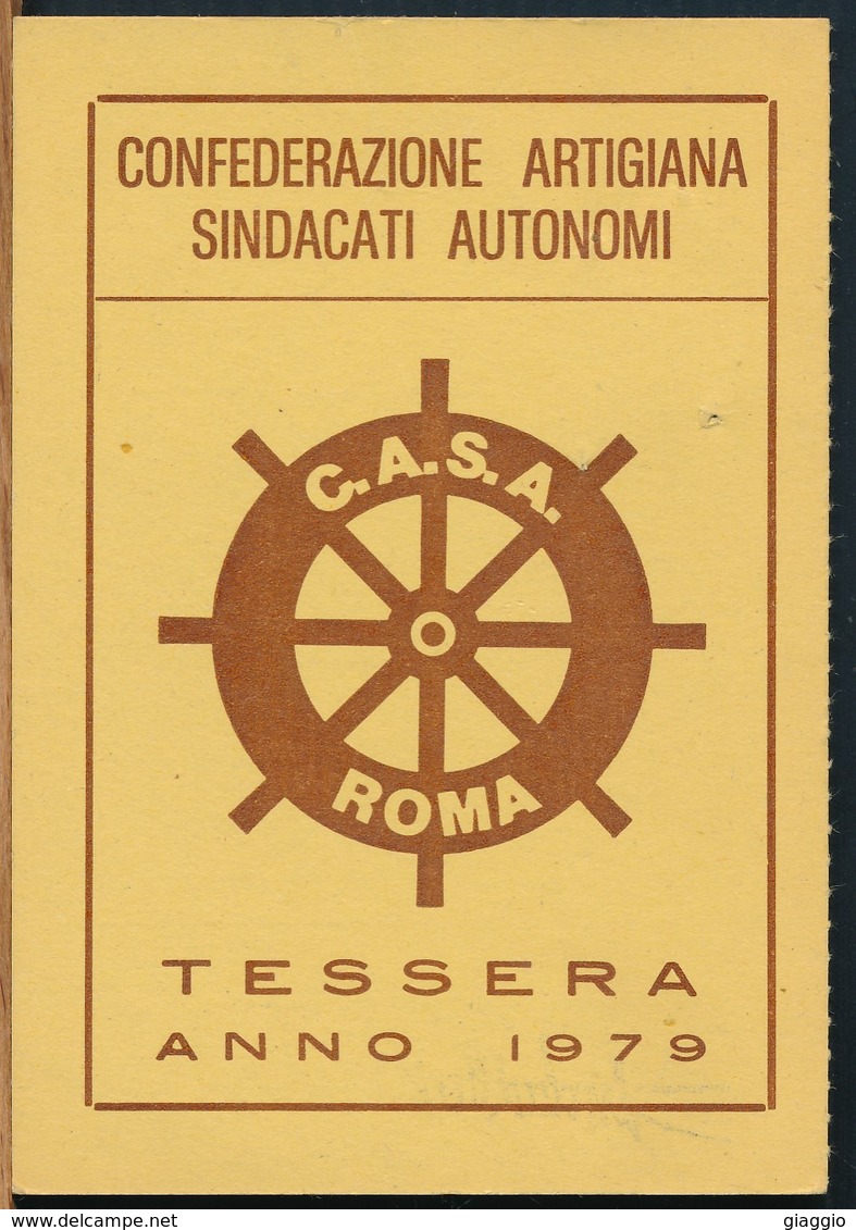 °°° TESSERA C.A.S.A. CONFEDERAZIONE ARTIGIANA 1979 °°° - Non Classificati