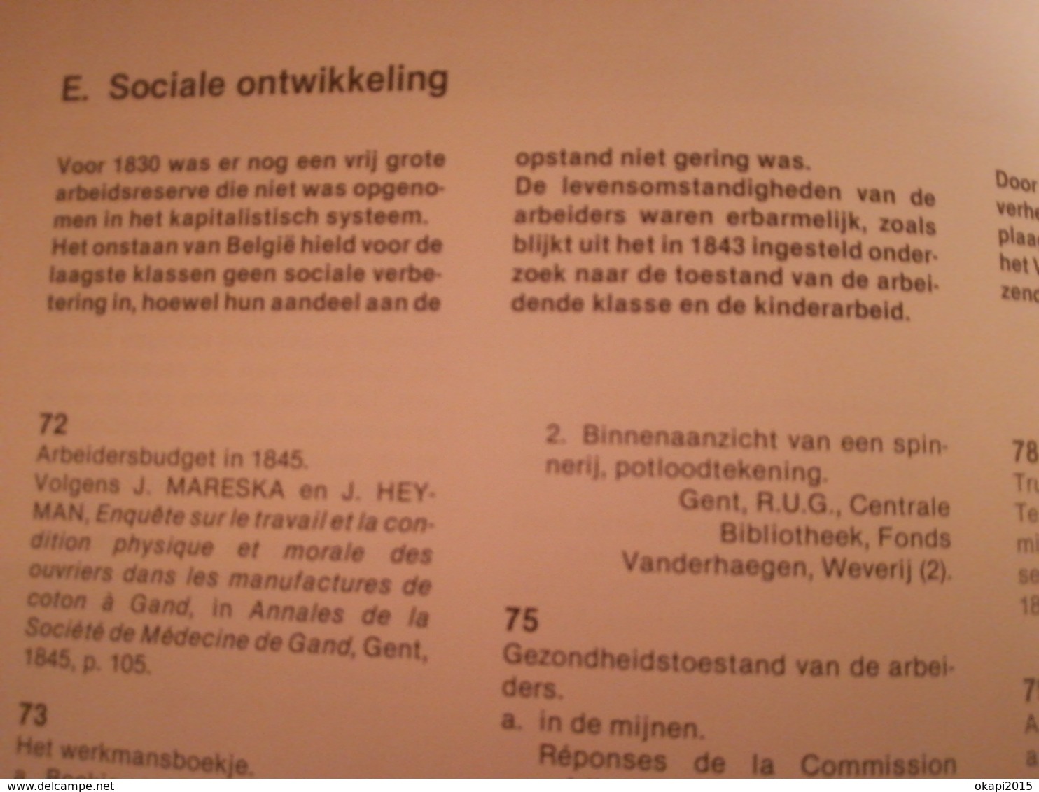 DE INDUSTRIE IN BELGIË TWEE EEUWEN ONTWIKKELING 1780 - 1980 BOEK TENTOONSTELLING GESCHIEDENIS  LIVRE  EXPOSITION