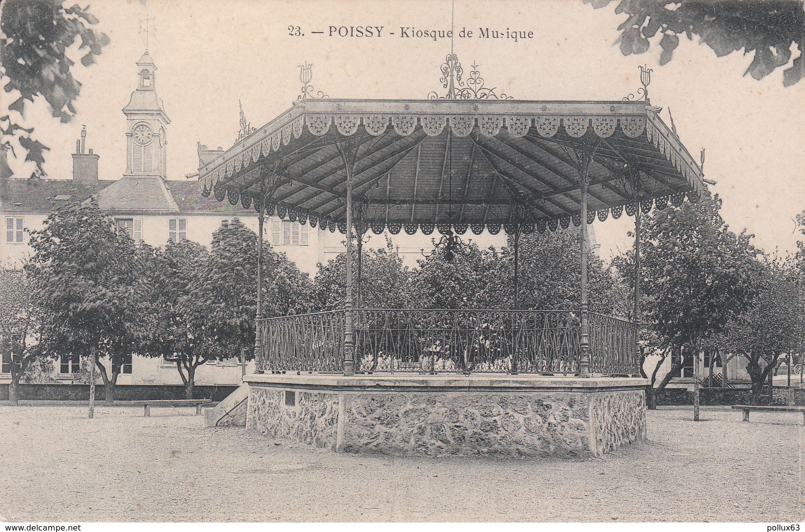 CPA POISSY (78) KIOSQUE DE MUSIQUE - Poissy