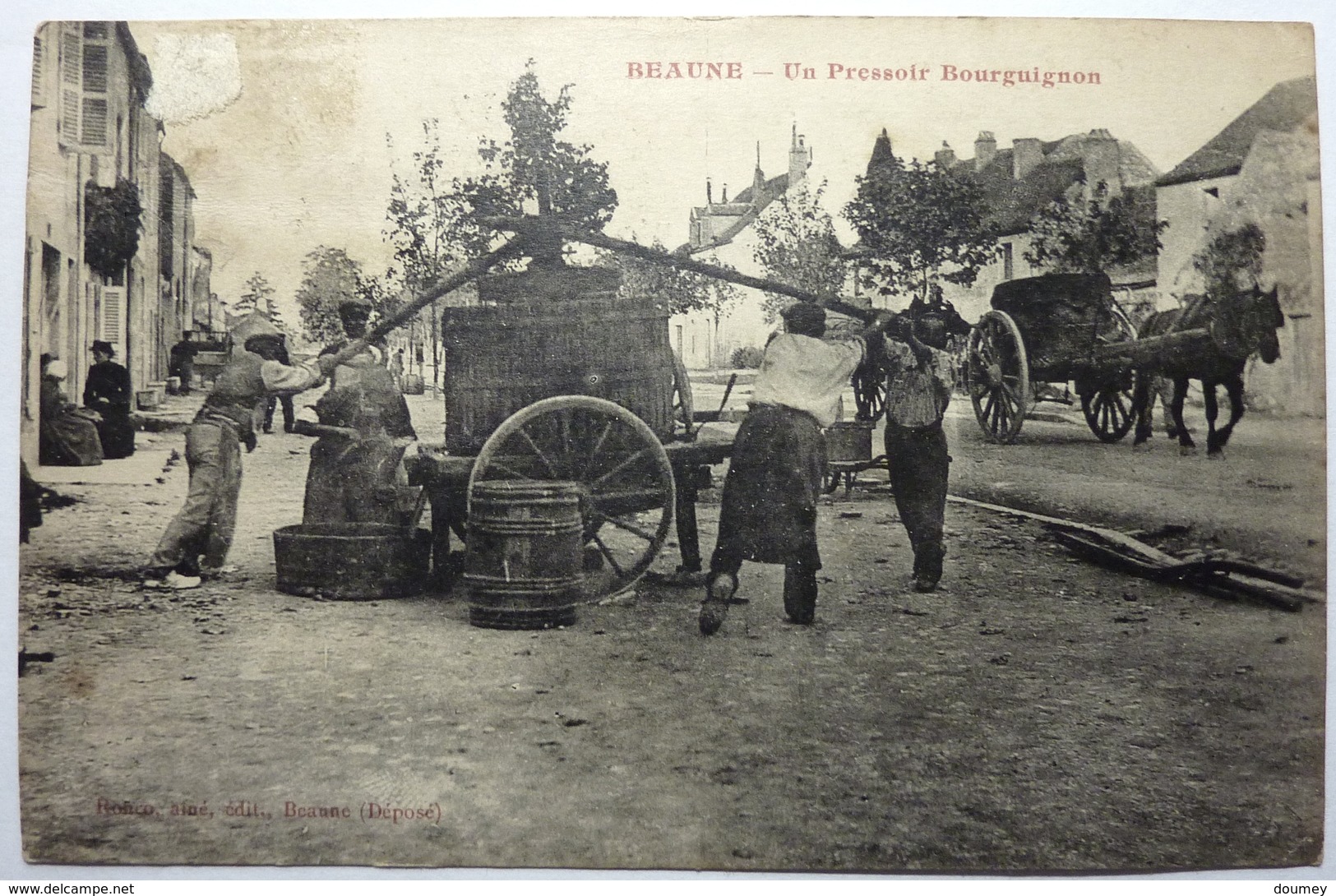 UN PRESSOIR BOURGUIGNON - BEAUNE - Beaune