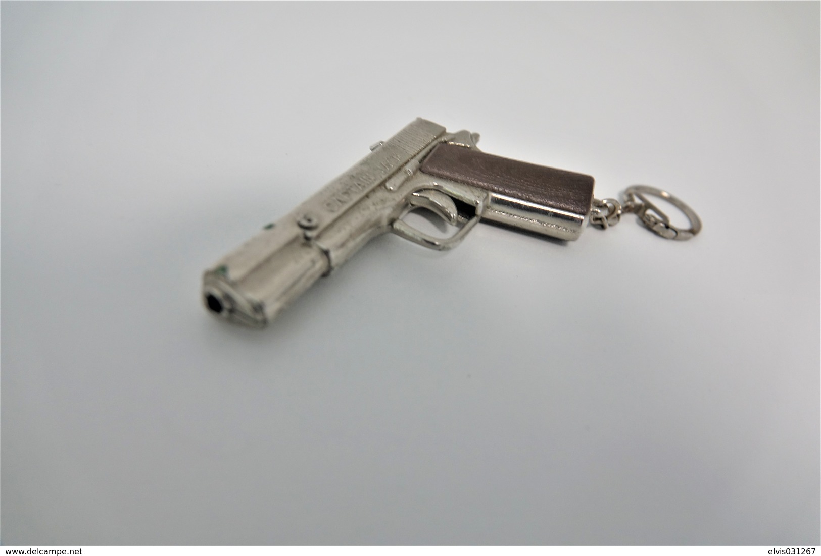 Vintage TOY GUN : COLT 1911 CAPTAIN JACK - L=8,5cm - Keychain 1960s - Keywords : Cap - Gun -Revolver - Pistol - Tin - Armes Neutralisées