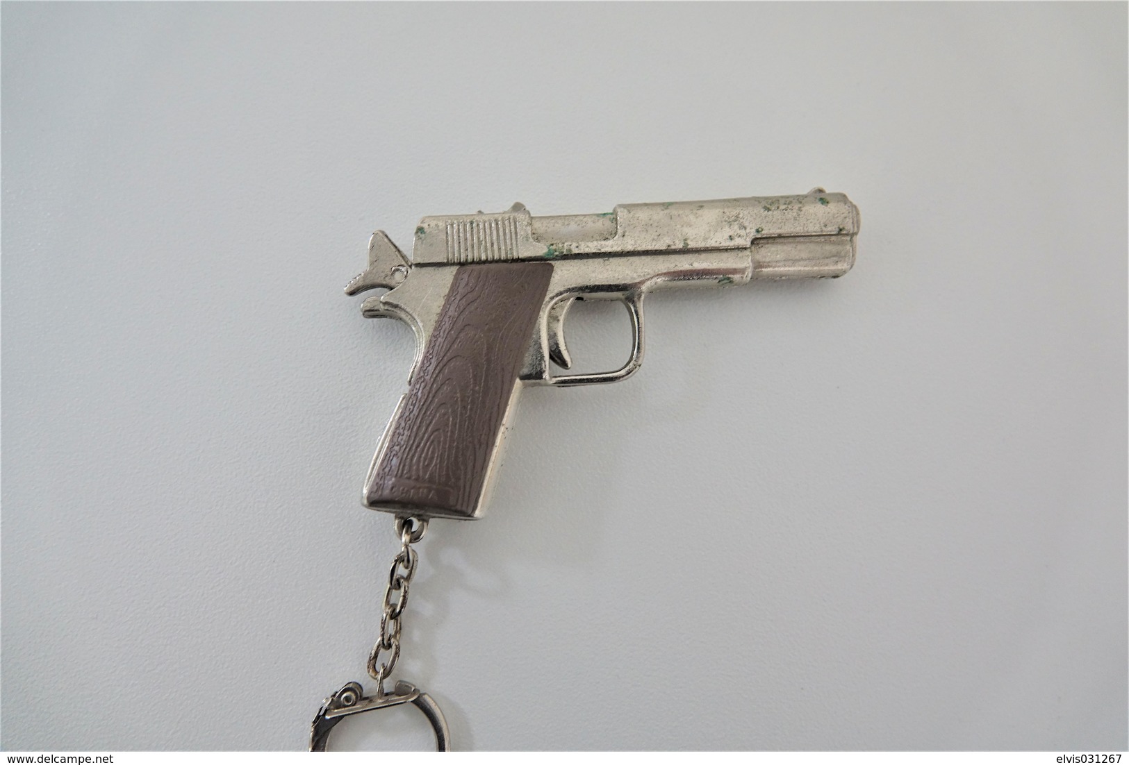 Vintage TOY GUN : COLT 1911 CAPTAIN JACK - L=8,5cm - Keychain 1960s - Keywords : Cap - Gun -Revolver - Pistol - Tin - Armes Neutralisées