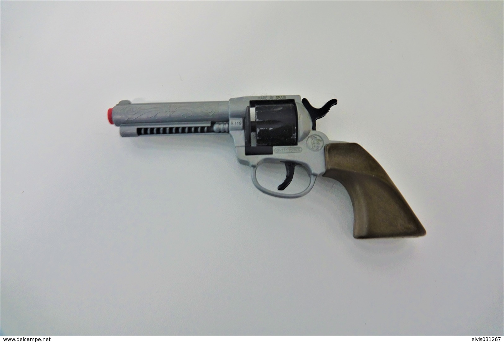 Vintage TOY GUN : GONHER NO. 119 - L=18cm - 200*s - Spain - Keywords : Cap Gun - Cork Gun - Rifle - Revolver - Pistol - Armes Neutralisées