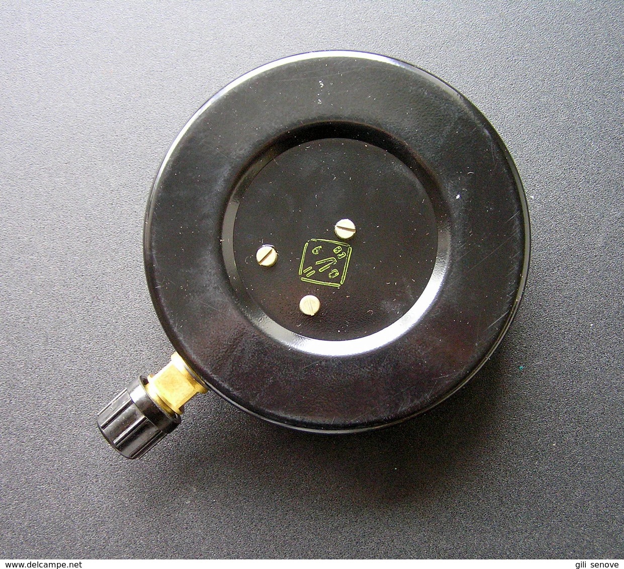 Vintage Soviet Industrial Manometer MTP-160, 0-10 kg/cm in Original Box