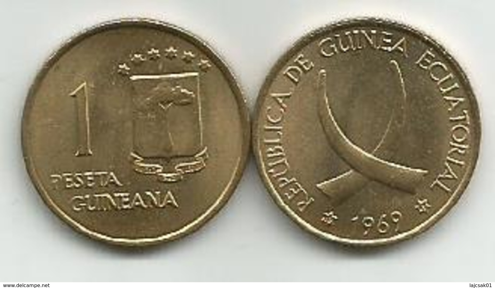 Equatorial Guinea 1 Peseta 1969. - Guinée Equatoriale