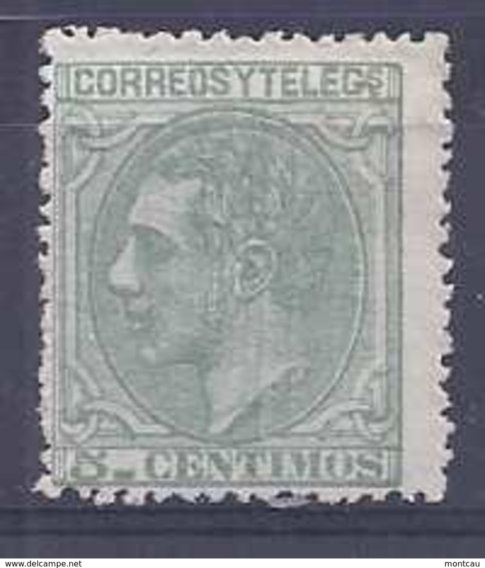 Spain 1879. Alfonso XII Ed 201 Sin Goma (ng) - Used Stamps