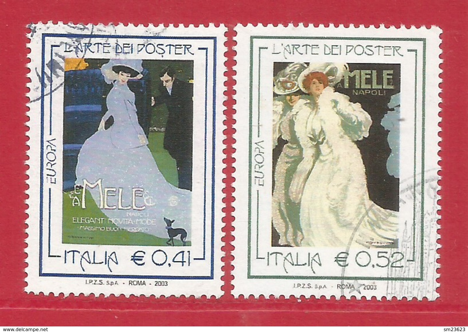 Italien / Italia  2003  Mi.Nr. 2908 / 2909 , EUROPA CEPT Plakatkunst - Gestempelt / Fine Used / (o) - 2003