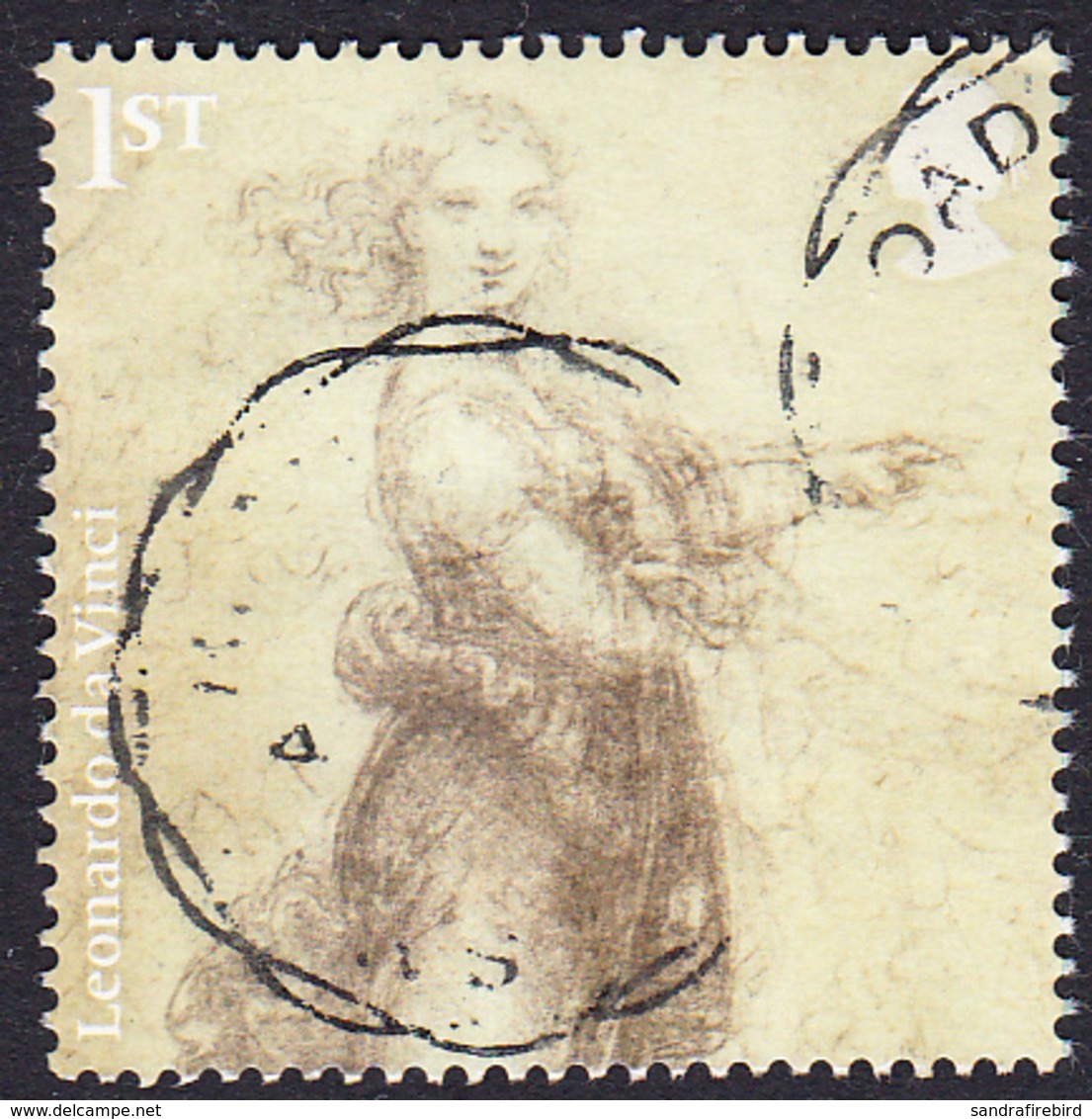 2019 GB  Leonardo Da Vinci Sketchwork - A Woman In Landscape 1st SG4179 Used - Used Stamps