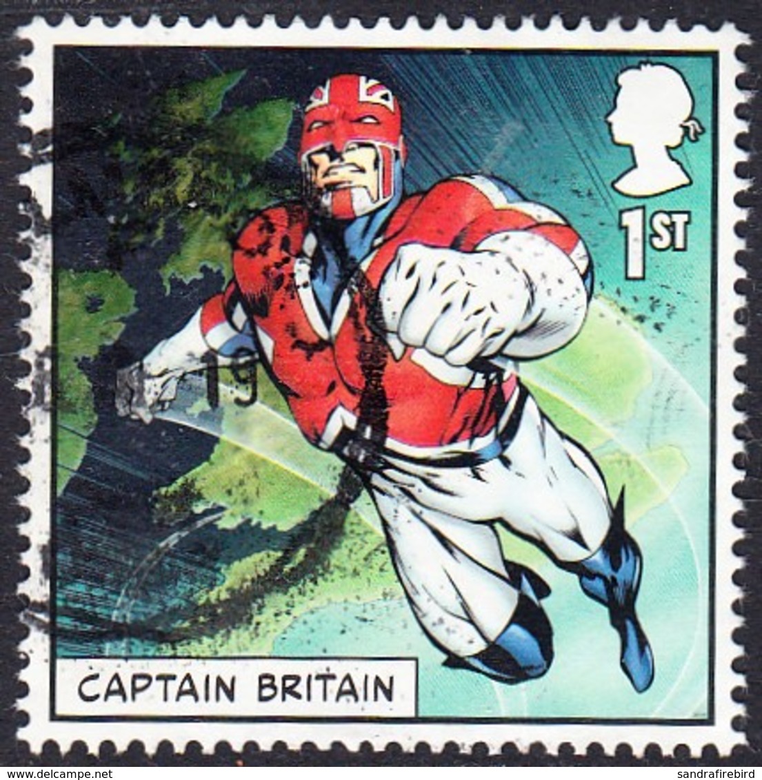 2019 GB  Marvel Comics (2019) - Captain Britain 1st Used - Used Stamps