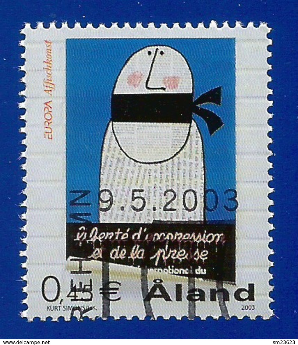 Älandinseln 2003   Mi.Nr. 223 , EUROPA CEPT  Plakatkunst - Gestempelt / Fine Used / (o) - 2003