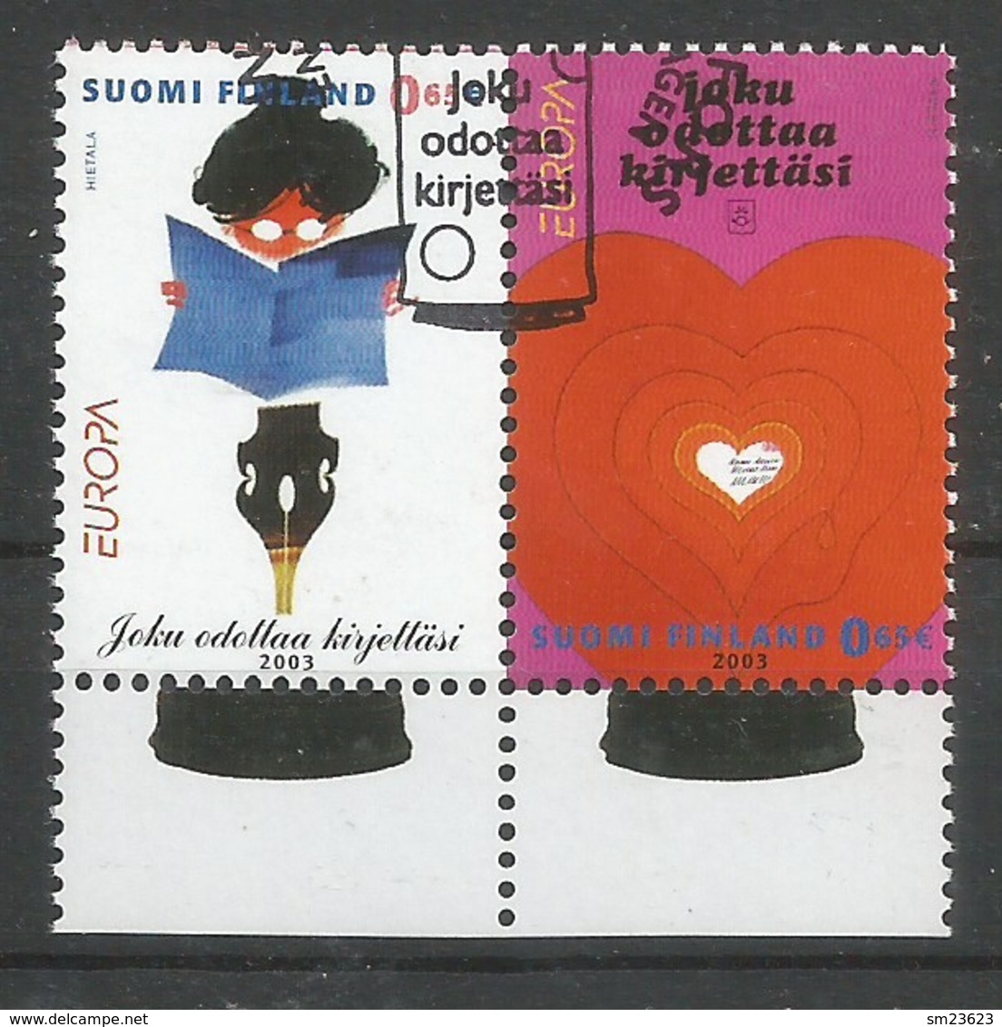 Finnland  2003   Mi.Nr. 1655 / 1656 , EUROPA CEPT - Plakatkunst - Gestempelt / Fine Used / (o) - 2003