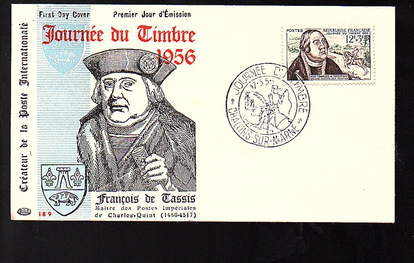 FDC 1957 Franz Von Taxis (1459-1517) Albrecht Dürer (189) - 1950-1959