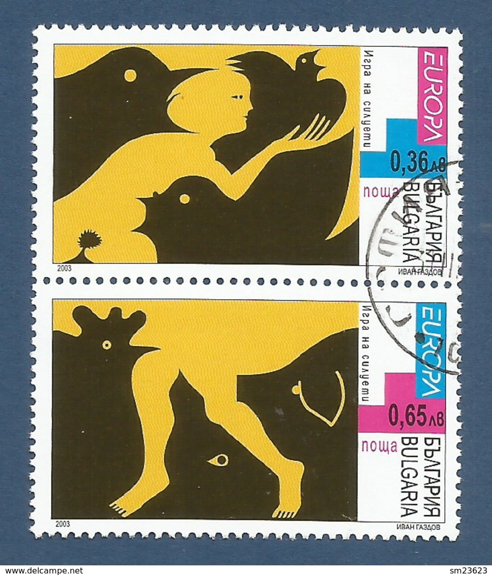 Bulgarien   2003   Mi.Nr. 4593 / 4594 , EUROPA CEPT - Plakatkunst - Gestempelt / Fine Used / (o) - 2003