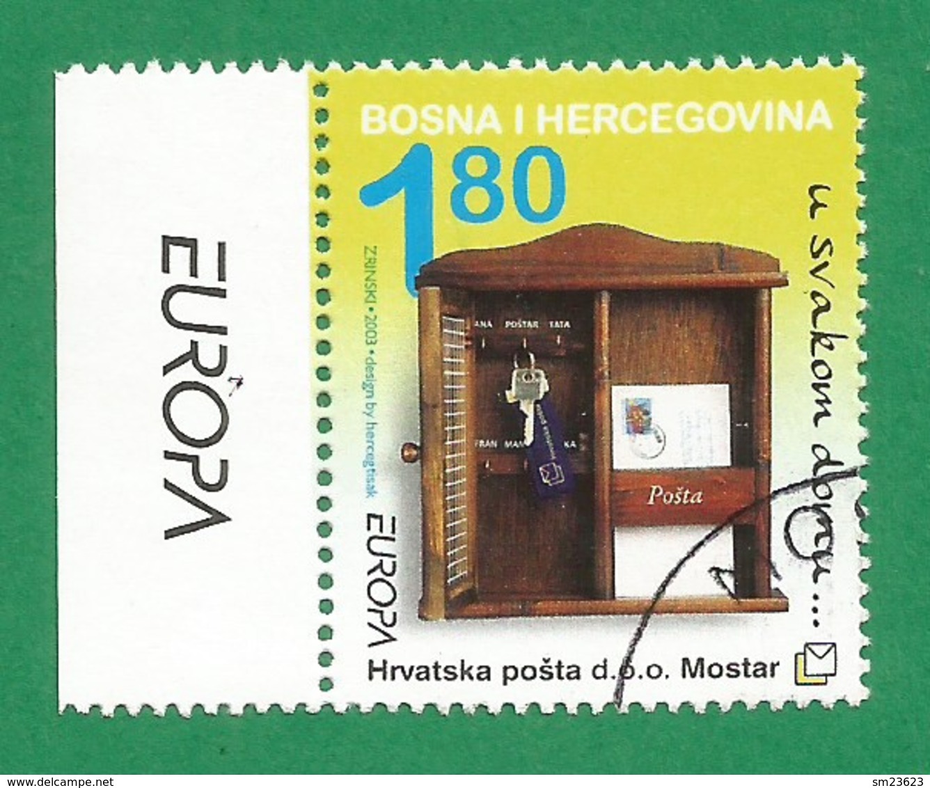 Bosnien Herzegowina Kroatische Post  2003 Mi.Nr. 106 , EUROPA CEPT  Plakatkunst - Gestempelt / Fine Used / (o) - 2003