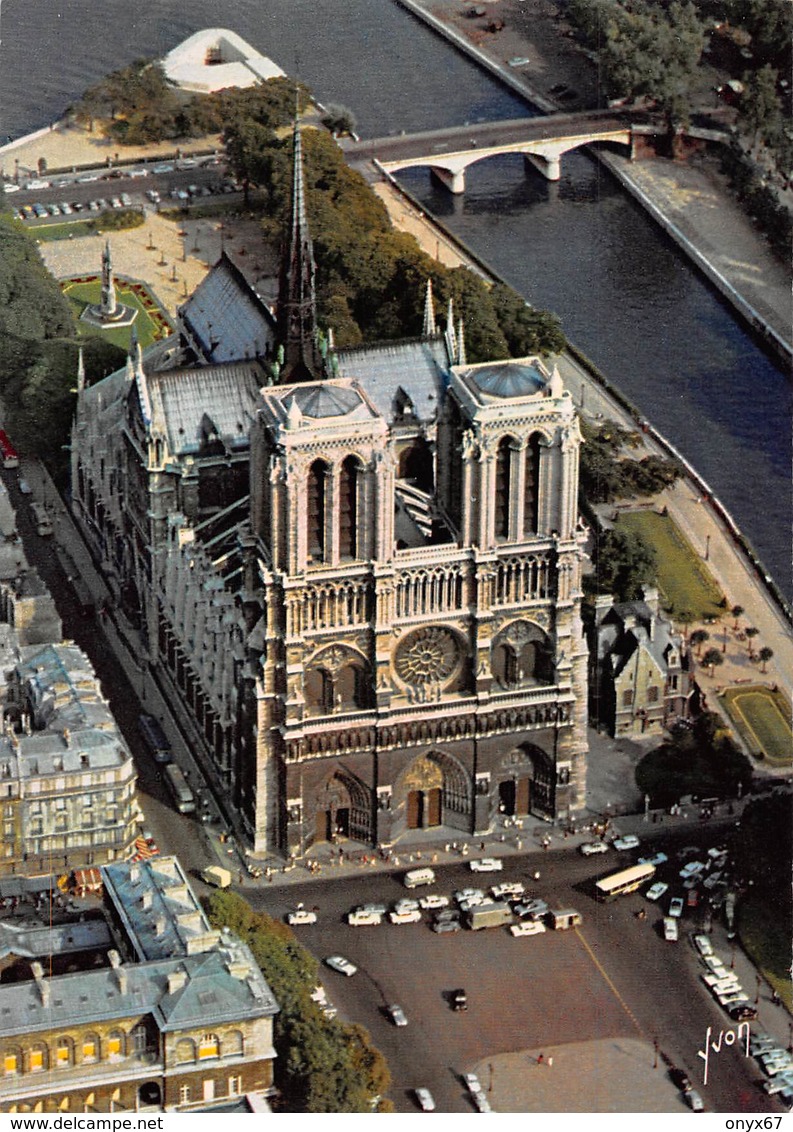 Carte GRAND FORMAT PARIS-75-Cathédrale Notre-Dame 1163-1260-Flèche Brulée 15-04-2019-Eglise-Religion - Eglises