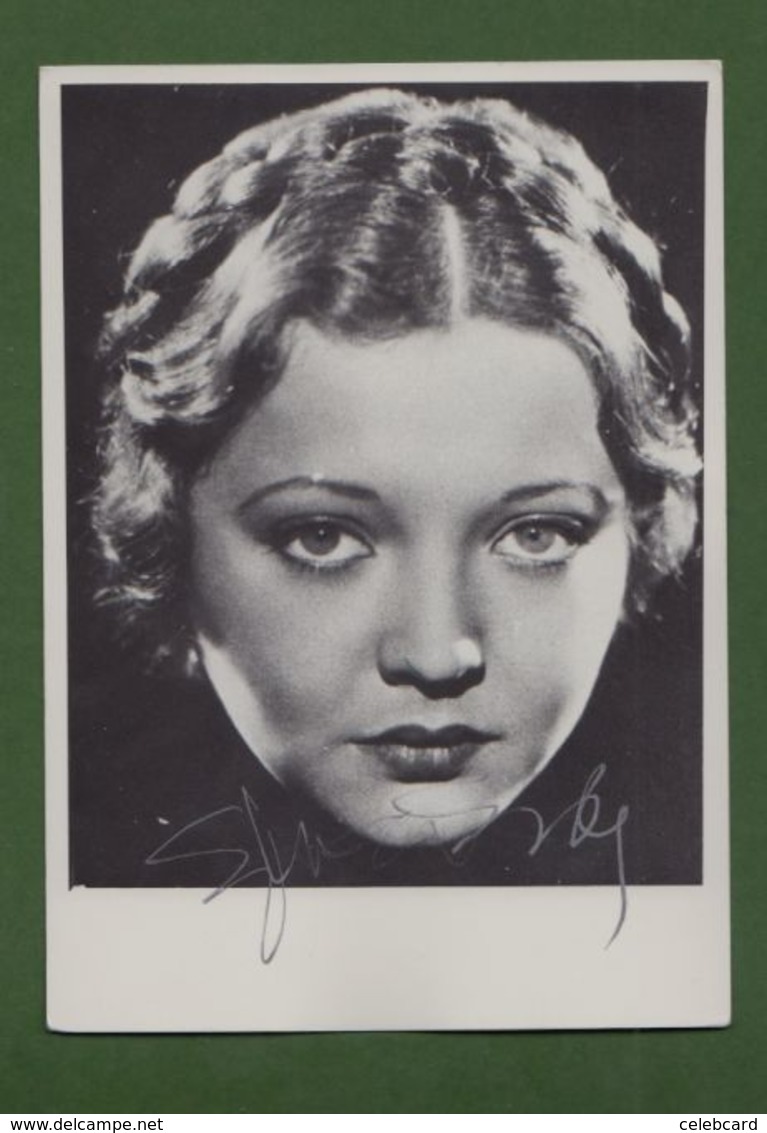 SYLVIA SIDNEY  AUTOGRAPHE / AUTOGRAMM  Original Signed Photo 10 X 15 Cm - Sonstige & Ohne Zuordnung