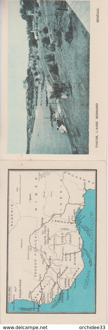 CPA Exposition Coloniale De Paris 1931 - Visitez L'A. O. F. - Abomey (Dahomey) / Dakar (Sénégal) / Carte (à 3 Volets) - Exhibitions