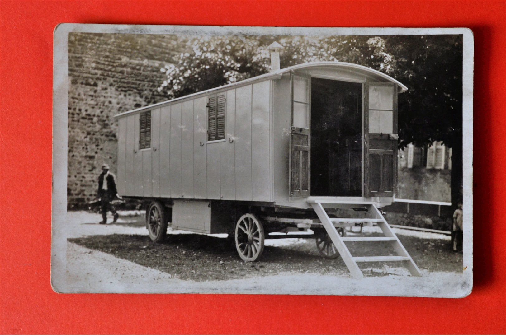 Carte Photo Roulotte De Gitans Non Situé - Cafés