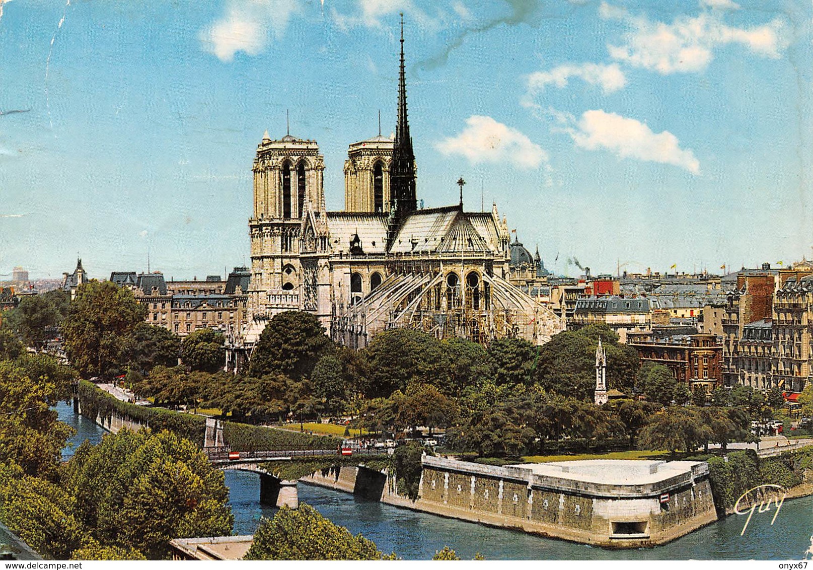 Carte GRAND FORMAT PARIS-75-Cathédrale Notre-Dame 1163-1260-Flèche Brulée 15-04-2019-Eglise-Religion - Kerken