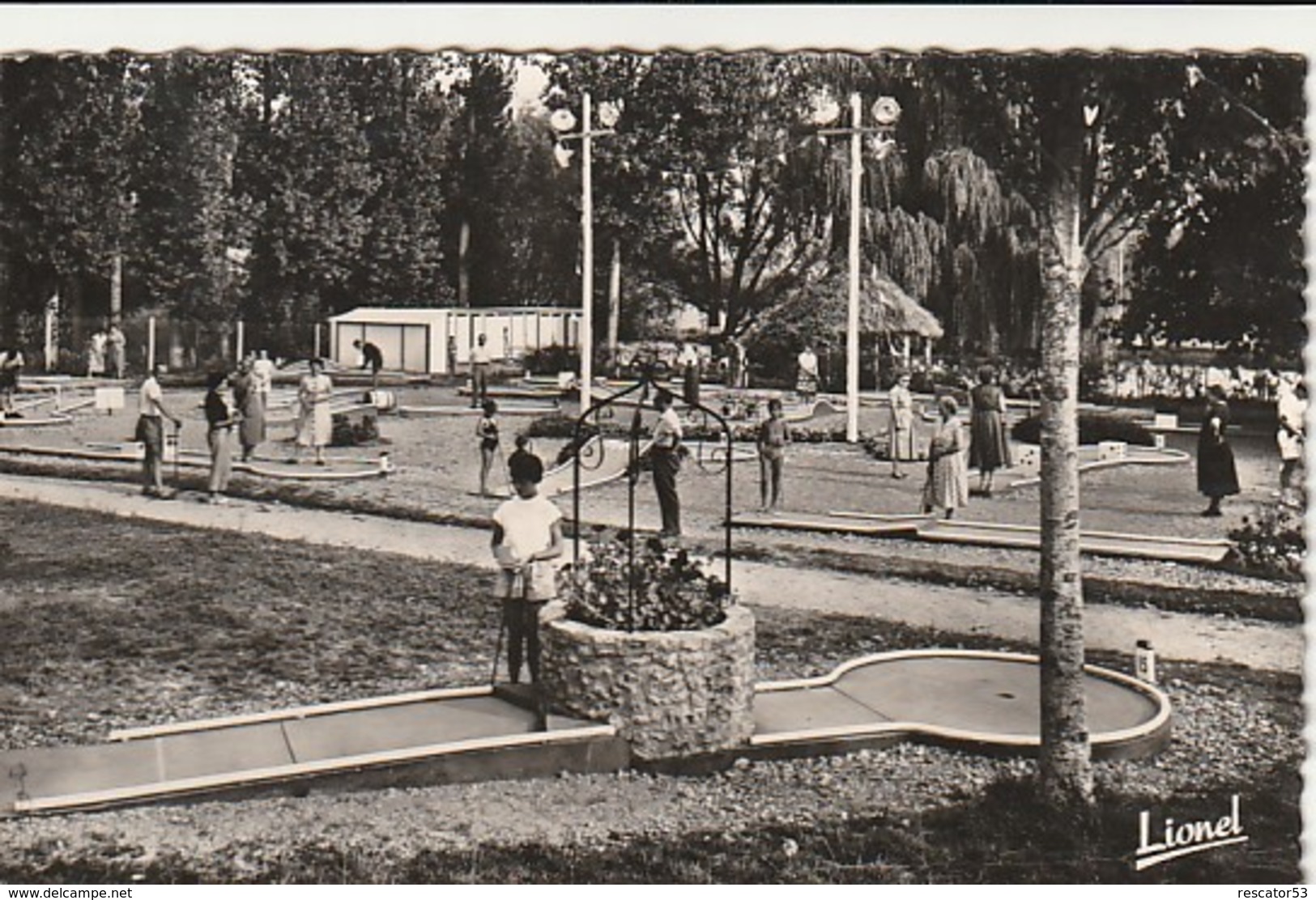 Rare Cpsm Luché Pringé Le Golf Miniature Sur La Plage - Luche Pringe