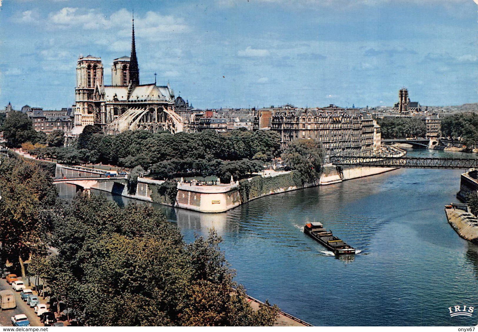 Carte GRAND FORMAT PARIS-75-Cathédrale Notre-Dame 1163-1260-Flèche Brulée 15-04-2019-Religion-Flamme Croix-Rouge-Péniche - Eglises