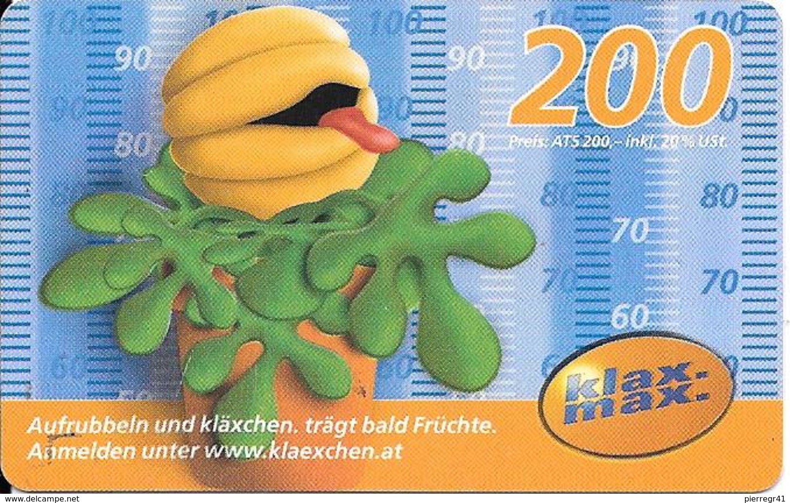 CARTE-PREPAYEE-AUTRICHE-200-2004/03-GRATTE-Plastic FinTBE - Autriche