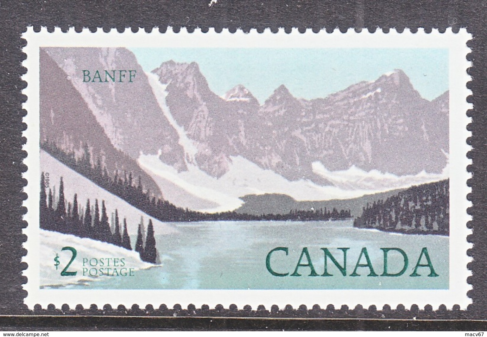 CANADA  936  AT FACE VALUE  **  BANFF  NATL.  PARK - Unused Stamps