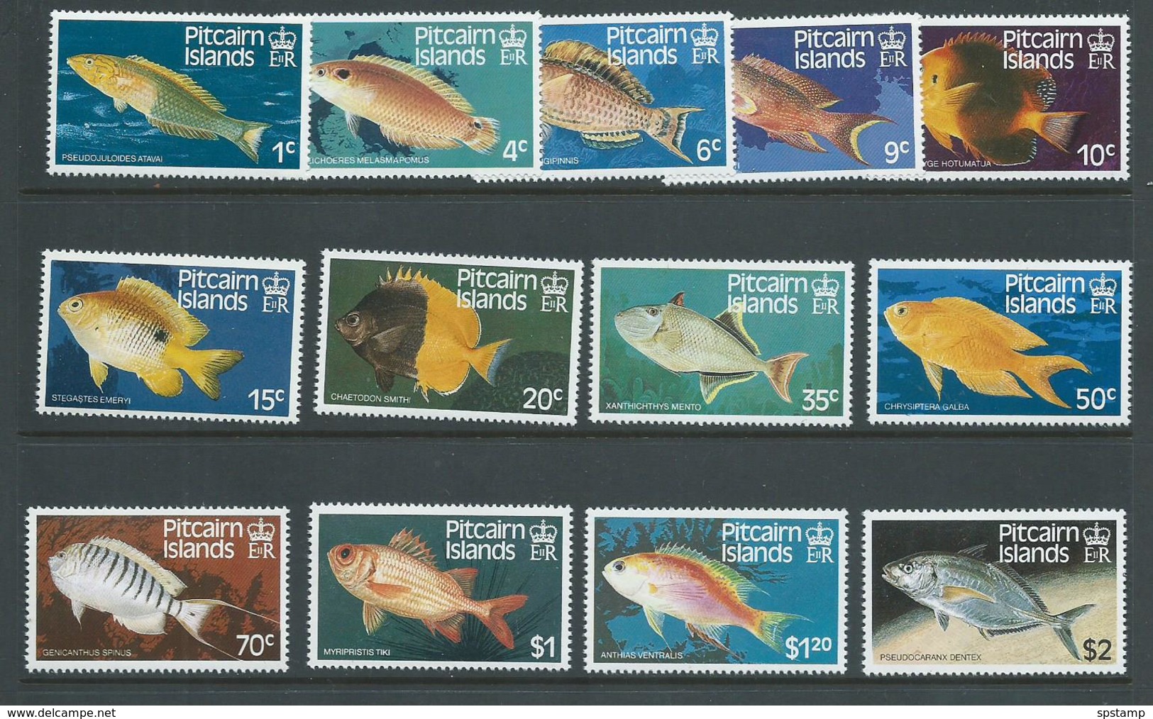 Pitcairn Islands 1984 Fish Definitive Set 13 MNH - Pitcairn