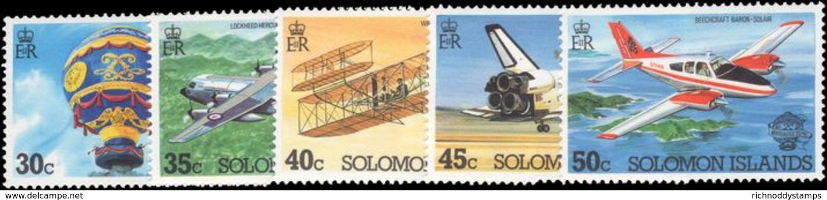Solomon Islands 1983 Manned Flight Unmounted Mint. - Solomon Islands (1978-...)