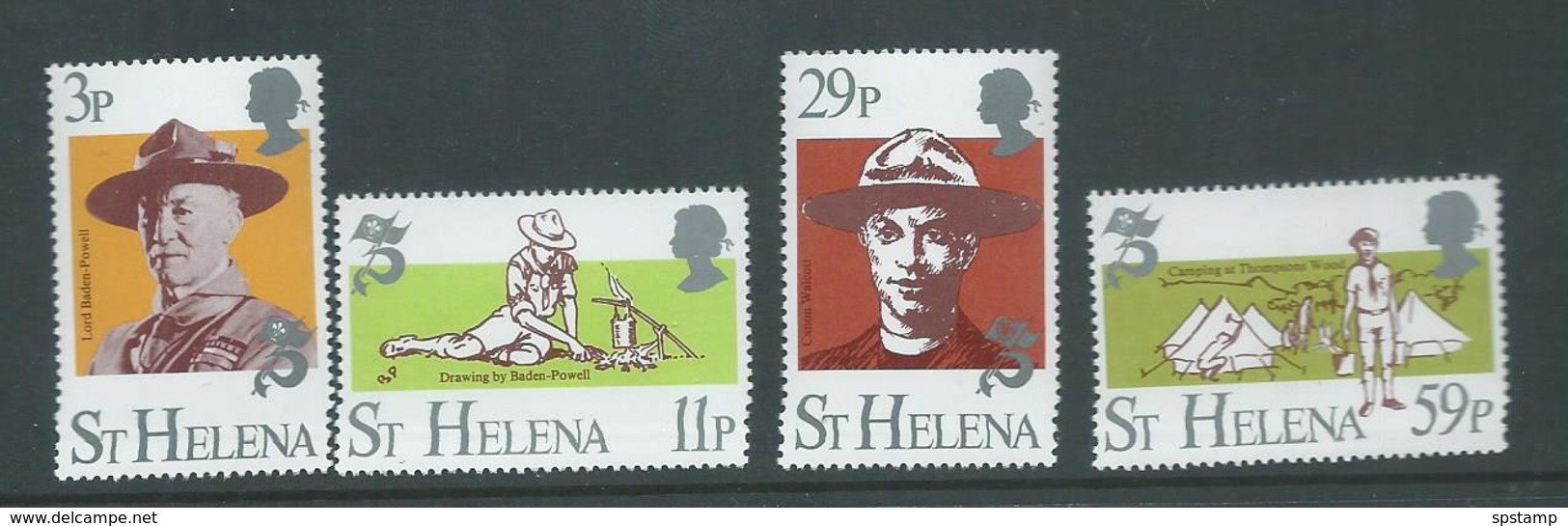 St Helena 1982 Boy Scout Set Of 4 MNH - Saint Helena Island