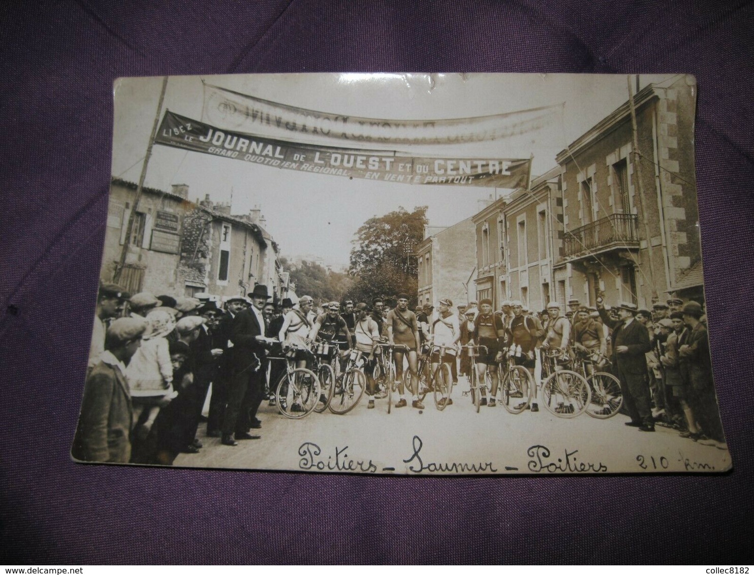 PHOTO ANCIENNE Poitiers Saumur Poitiers Noms Des Coureurs Au Verso - Poitiers