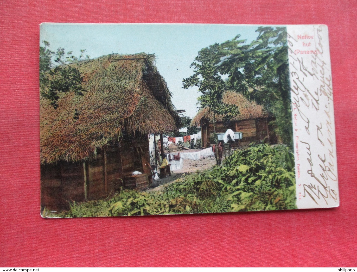 Over Printed Stamp   Native Hut  Panama      Ref 3308 - Panama