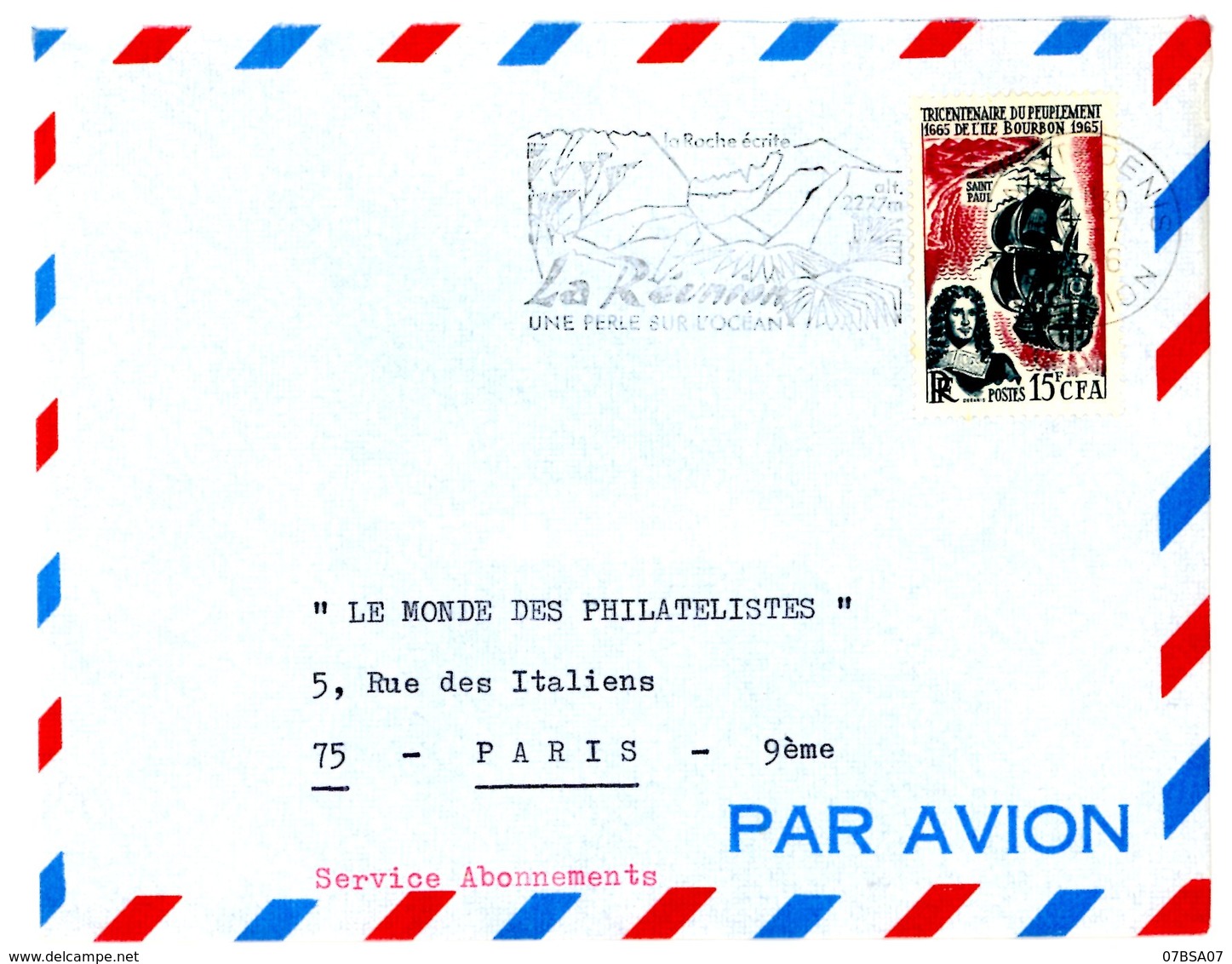 REUNION CFA 1957/74 ENV 21 LETTRES AVION AVEC TIMBRES CFA VOIR SCANS INDIVIDUELS POIDS 61 GRS AVANT EMBALAGE