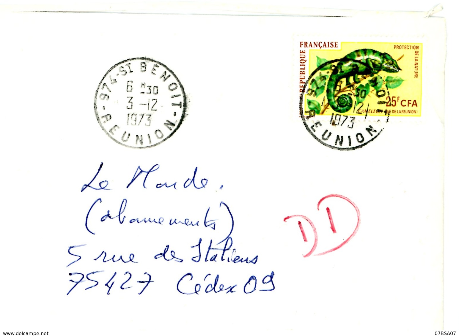 REUNION CFA 1957/74 ENV 21 LETTRES AVION AVEC TIMBRES CFA VOIR SCANS INDIVIDUELS POIDS 61 GRS AVANT EMBALAGE