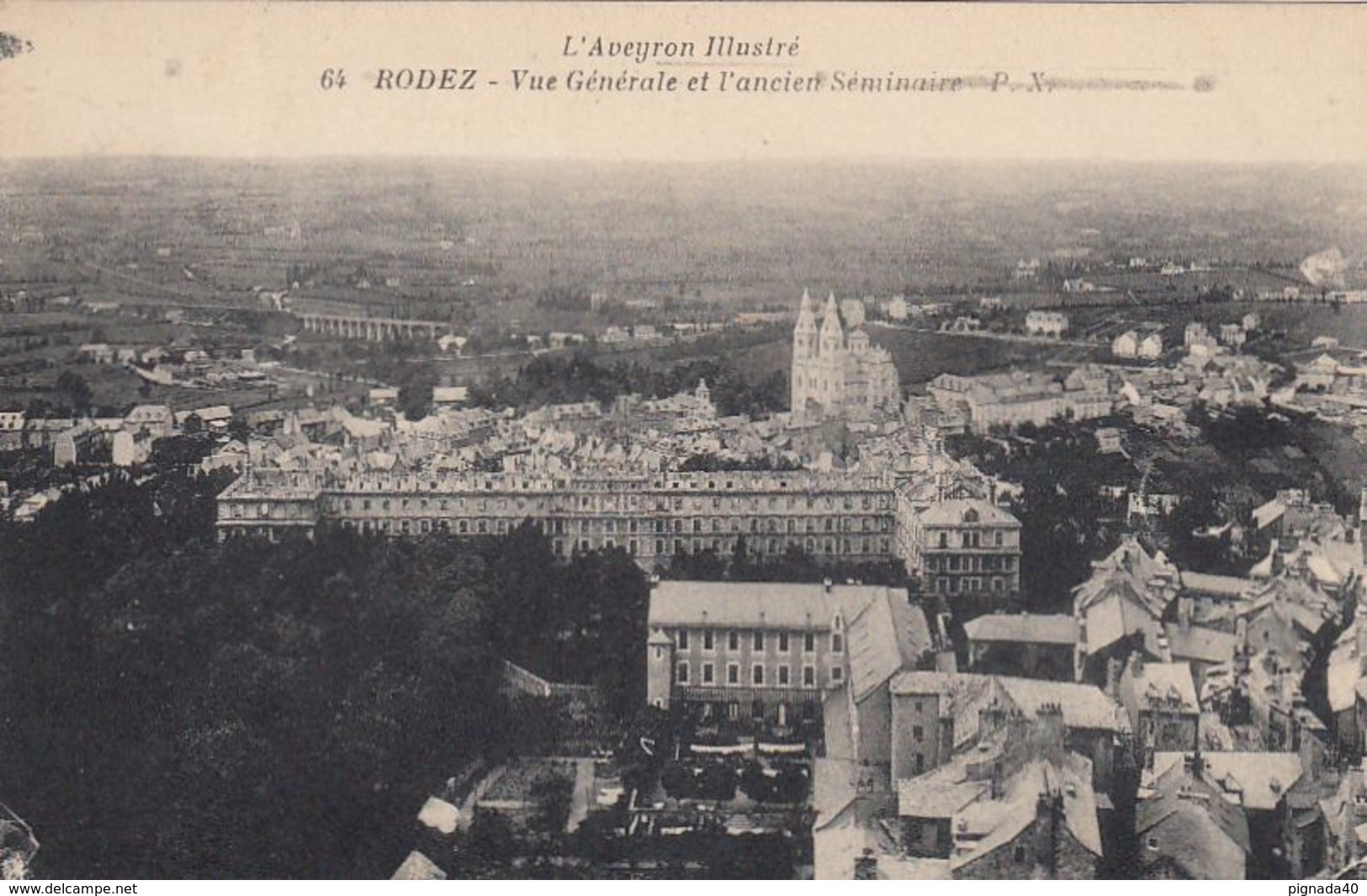 Cp , 12 , RODEZ , Vue Générale Et L'ancien Séminaire - Rodez