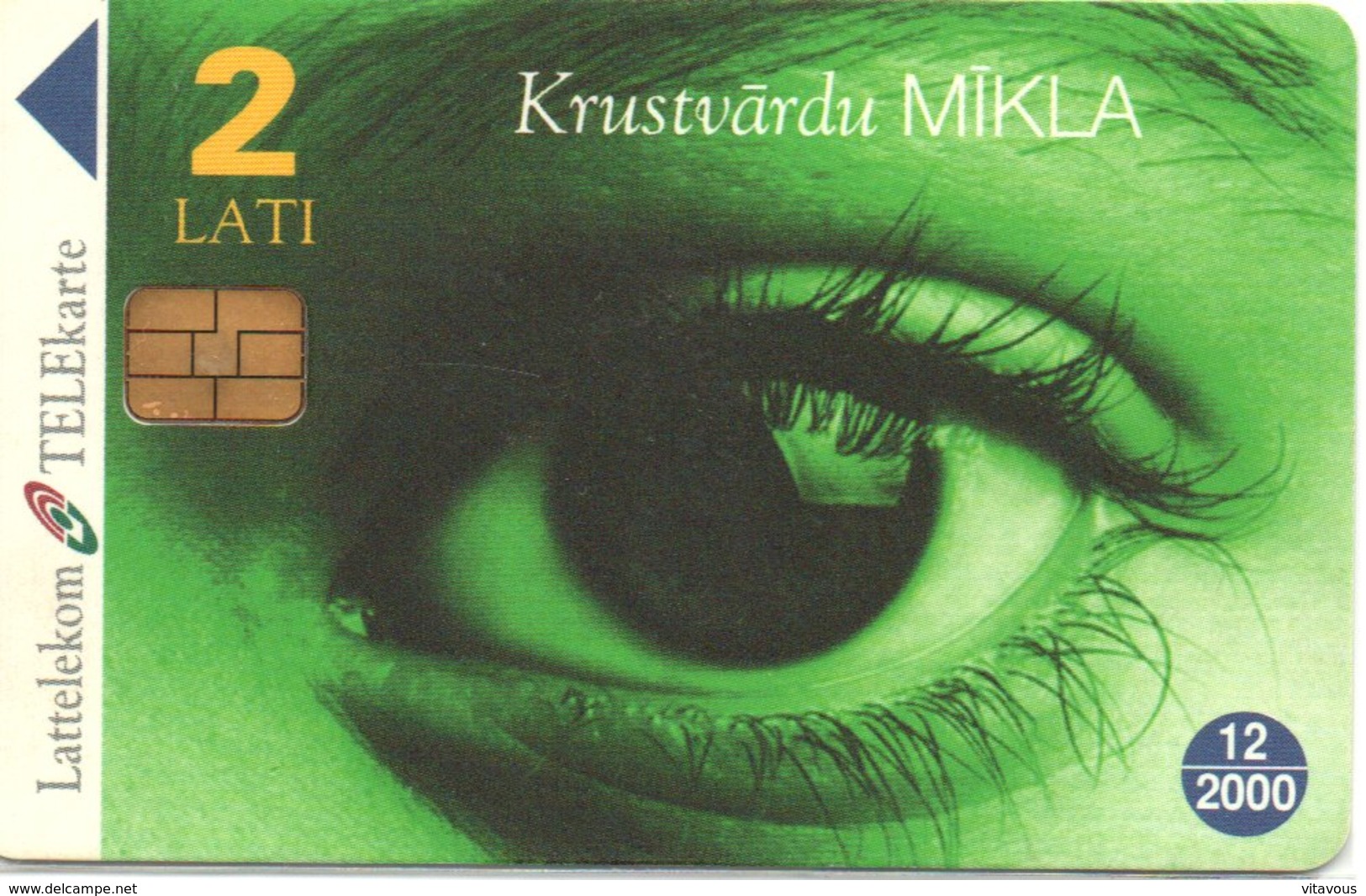 Yeux Oeil  Télécarte Lituanie Phonecard  Jeu Mots Croisés (D 503) - Lituanie